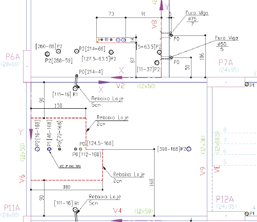 Marcação de Pontos Hidrossanitários